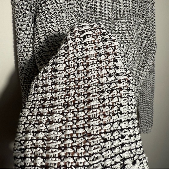 Eileen Fisher Organic linen & cotton blend crewneck knit lined sweater, Size L - Picture 5 of 12